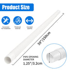Homyplaza Replacement Pool Hoses for Above Ground Pools, 4 Pack, 1-1/4" Diameter x 59" Length, Includes 8 Metal Clamps, Compatible with All 1.25" Pool Filter Pumps