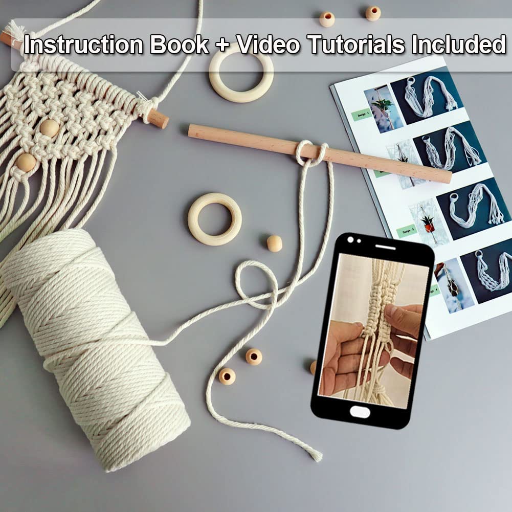 Easy Macrame Kits for Adults Beginners with Instruction Book