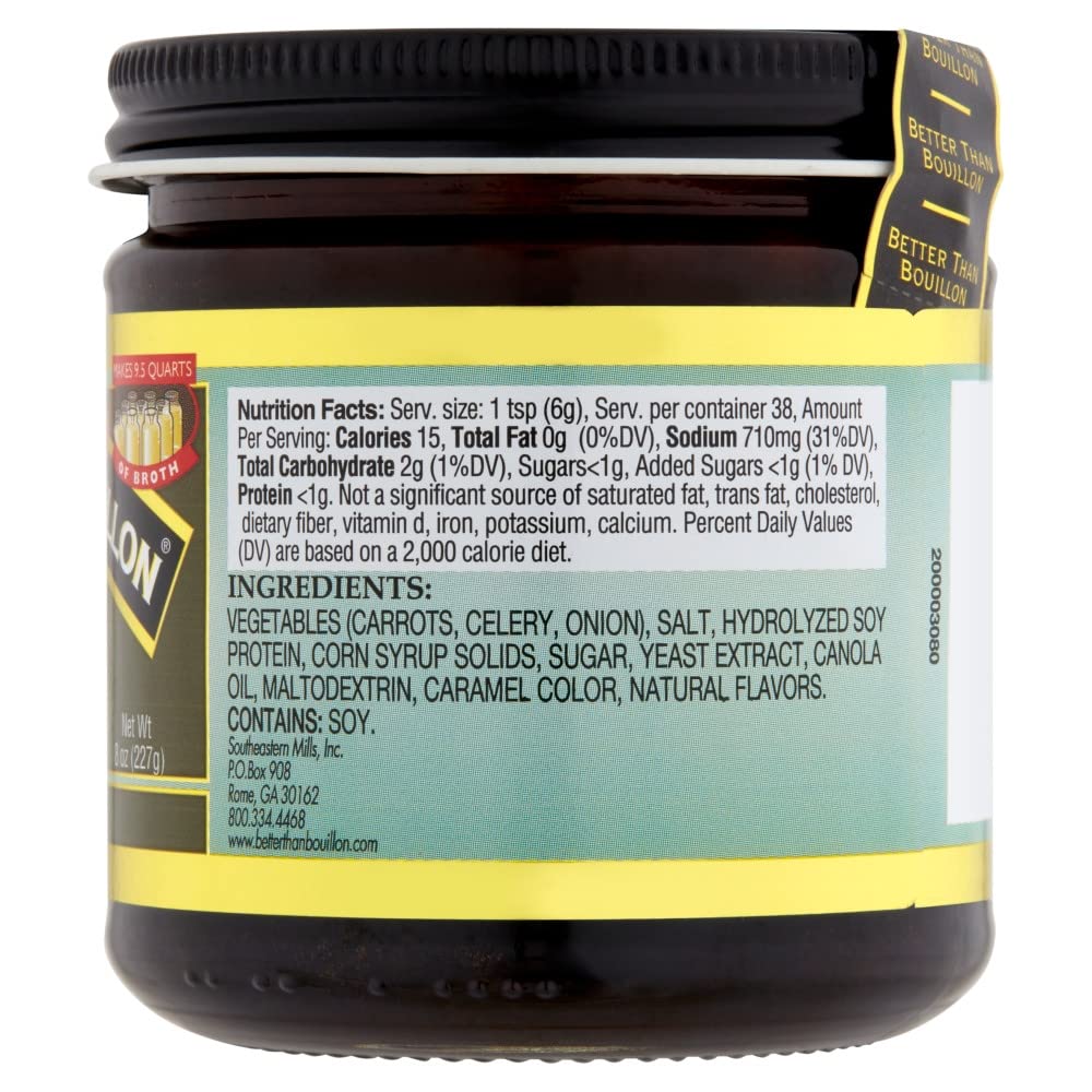 Better Than Bouillon Vegetarian Base Variety Pack, 1 Jar of No Chicken Base & 1 Jar of No Beef Base, 8 Ounce Jars (2 CT)