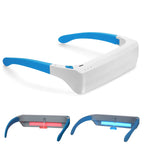 Lukirch Red Light Therapy Glasses 670nm – Eye Comfort & Visual Wellness, Blue Light Therapy Support for Sleep, Circadian Rhythm, Jet Lag & Seasonal Mood, Red & Blue (2-in-1)