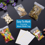 Small Plastic Bags, 300 PCS Mini Baggies, 3 Assorted Sizes
