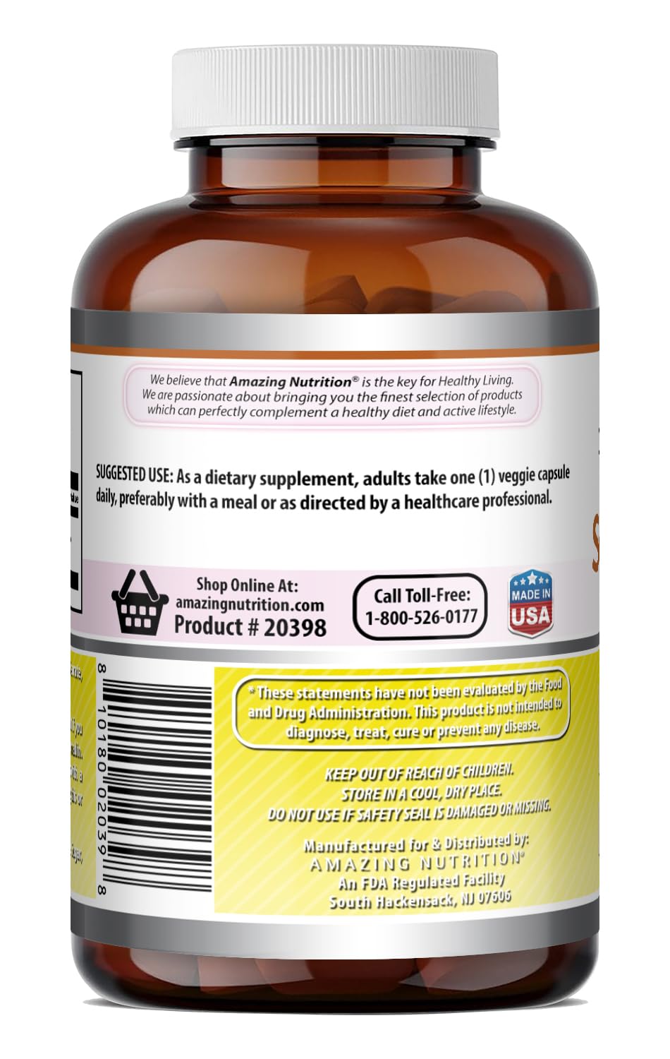 Amazing Formulas Serrapeptase Supplement | 40,000 IU | Veggie Capsules | Non-GMO| Gluten Free | Made in USA (270 Count)