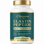 Claranova Labs Elastin Peptides, Marine Protein Complex, 1,000mg Per Serving, Skin Elasticity Support, 60 Capsules