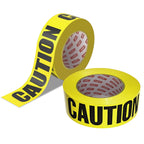 SWRT 2 Rolls Premium Yellow Caution Tape, 3 Inch x 1000FT(Total 2000FT) Bright Hazard Tape with Bold Black Text for Danger Zones/Sporting Events, Construction Tape for Crime Scenes/Halloween Decor