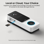 AOSU Wireless Doorbell Camera, 170° Ultra Wide Viewing Angle, Intelligent Parcel Detection, 90 Days Battery Life, 2.4G WiFi Supported, 2K QHD Video Doorbell Compatible with Alexa and Google Assistant