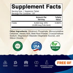 Vitamatic Folic Acid 5mg (5000 mcg) – 120 Vegetarian Tablets per Bottle | Pack of 2 (Total 240 Tablets) Vitamin B9 (Folate) | Supports Heart Health, Brain Function, and Prenatal Wellness