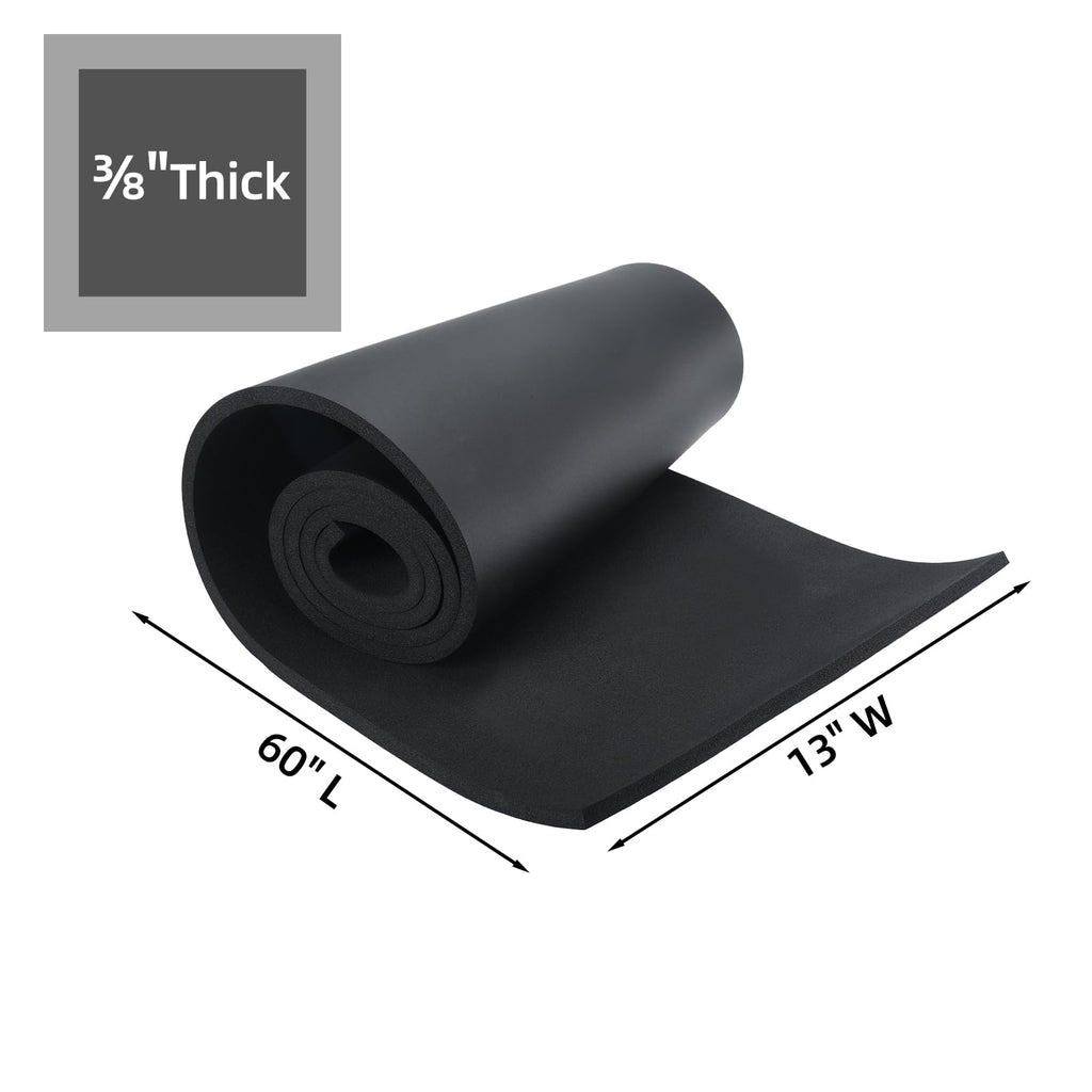 Artilife Closed Cell Foam Roll, Easy to Cut into Foam Sheets & Foam Pads for Sound Insulation, Cushion & DIY Projects (3/8" T x 13" W x 60" L)