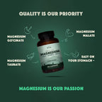 Natural Rhythm Triple Calm Magnesium 150 mg – 120 Capsules – Magnesium Complex Compound Supplement with Glycinate, Malate, and Taurate to Support Muscle, Nerve, and Cardiovascular Health