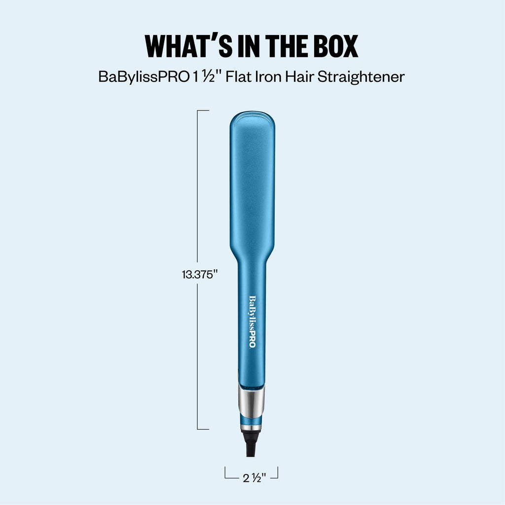 BaBylissPRO The Ultra Sleek Flat Iron, Nano Titanium, 1.5"