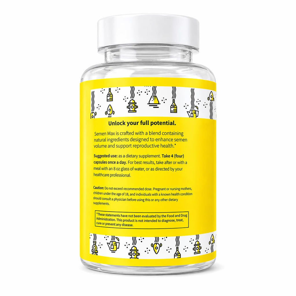 Optimum Research Labs Semen Max - Natural Male Enhancement Supplement for Volume Support and Reproductive Health