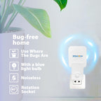 Blue Light Bug Catcher Indoor Plug in, Gnat Traps for House, Indoor Fly Trap for Fruit Fly, Moth and Mosquito, Flying Insect Catcher, 4 Device+8 Refills