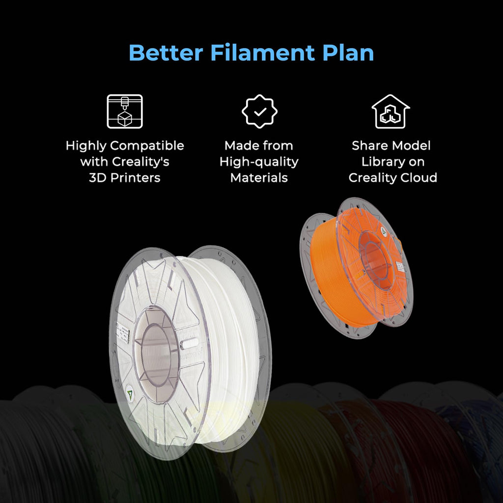 Creality Hyper PLA Filament 1.75mm, RFID 3D Printer Filament for High-Speed Printing up to 600mm/s, ±0.03mm Accuracy, 1KG/Spool (2.2lbs), 3D Printing Filament for Most 3D Printers (Golden Yellow)