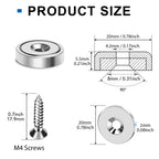 LOVIMAG Magnets Neodymium Magnet 30LBS Strong Heavy Duty Rare Earth 12P