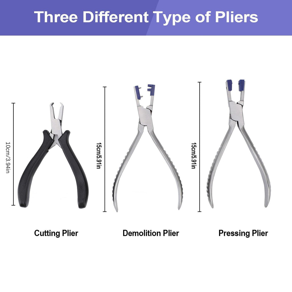ZJchao Rimless Eye Glass Repairing Kit, Glasses Repair Kit, Eyeglass Repair Pliers, with Pressing Plier, Demolition Plier, Cutting Plier, Spare Jaw, Drilling Holder and so on