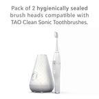 TAO Clean Sonic Electric Toothbrush Replacement Heads (2-Pack) – Whitening Head – Replacement Heads for the TAO Clean Electric Toothbrush and Docking Station