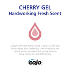 GOJO Cherry Gel Pumice Hand Cleaner Cherry Fragrance, 1 Gallon Hand Cleaner with Pumice in Pump Bottle (Pack of 1) - 2358-02