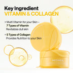 Mediheal Vita Collagen Under Eye Patches for - Korean Hydrogel Eye Pads (60 patches) with 7 Vitamin & 5 Micro Collagen. Moisturizng & Non Irritating Eye Gel Mask. Sealing Cap Included.