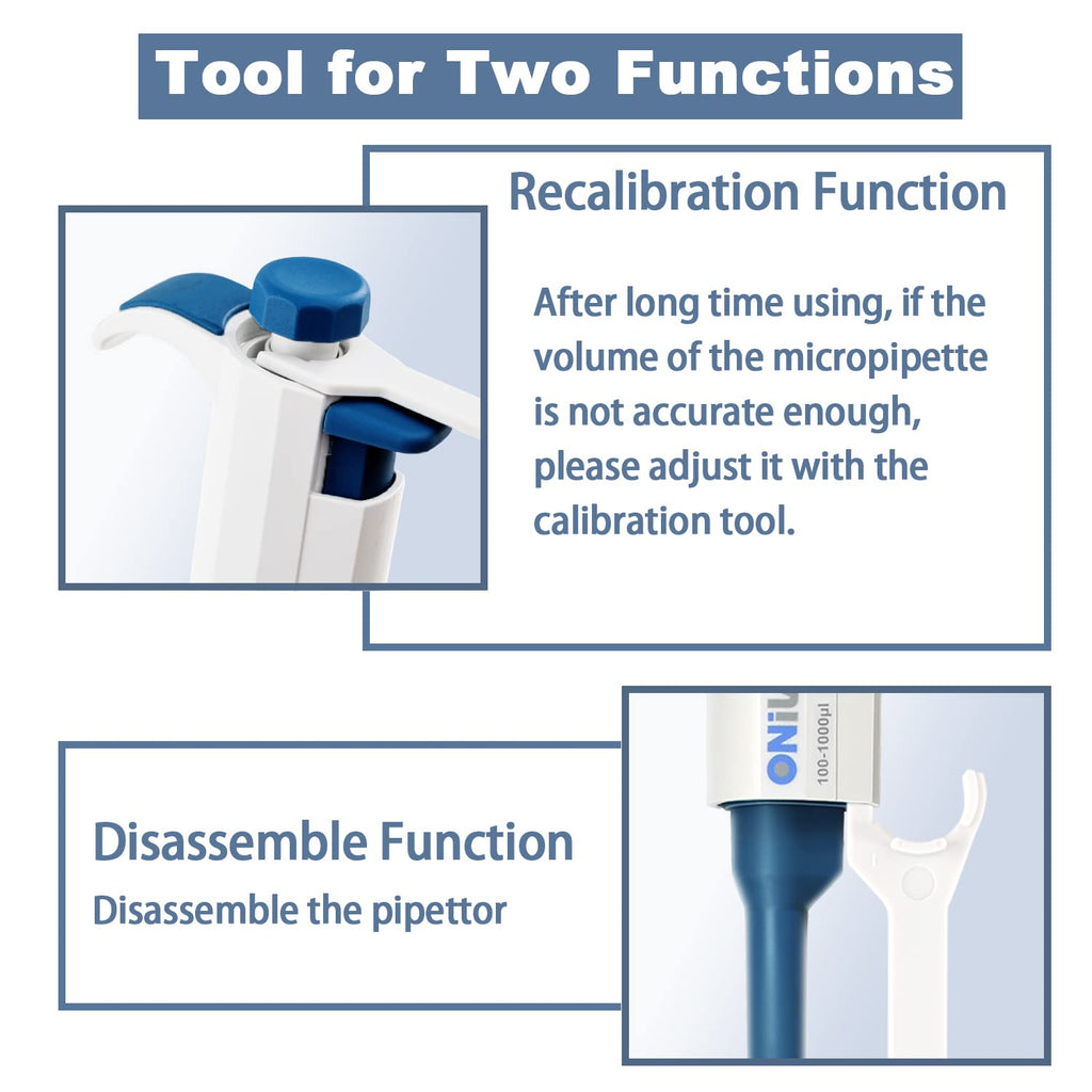 ONiLAB 10-100ul Single-Channel Manual Adjustable Variable Volume Pipettes, Autoclavable pipettor, 7010101008