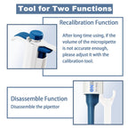 ONiLAB 10-100ul Single-Channel Manual Adjustable Variable Volume Pipettes, Autoclavable pipettor, 7010101008