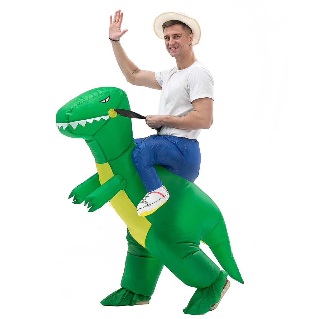 IRETG Inflatable Dinosaur Costume Adults, Funny Blow Up Suit Halloween
