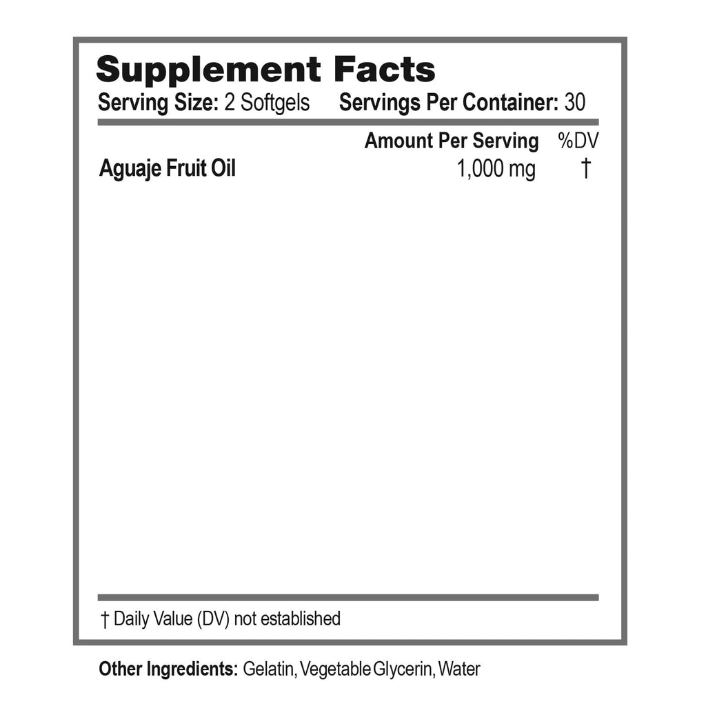 NOOT Aguaje Oil Softgel 1000 mg | Natural Phytoestrogens For Women & Organic Peruvian Aguaje Supplement | Ideal for Wellness, Skin Glow, Curves, Hair Strength & Hormone Balance For Women - 60 Softgels