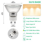 GODONLIF Candle Warmer Lamp Bulb GU10 Halogen Bulb 120V 50W, GU10+C, MR16