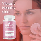 (3 Pack) Derma Essential Capsules, Official DermaEssential Pills with All Natural Ingredients, Advanced Probiotic Skin & Health Support, Maximum Strength Supplement for Overall Wellness (180 Capsules)
