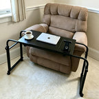 Overbed Bedside Table Over The Bed Table with Wheels Height Adjustable Medical Tilt Top Hospital Bed Table Laptop Standing Lap Desk Cart Table Stand for Bed Hospital Home Office Use Bed Trays Desk