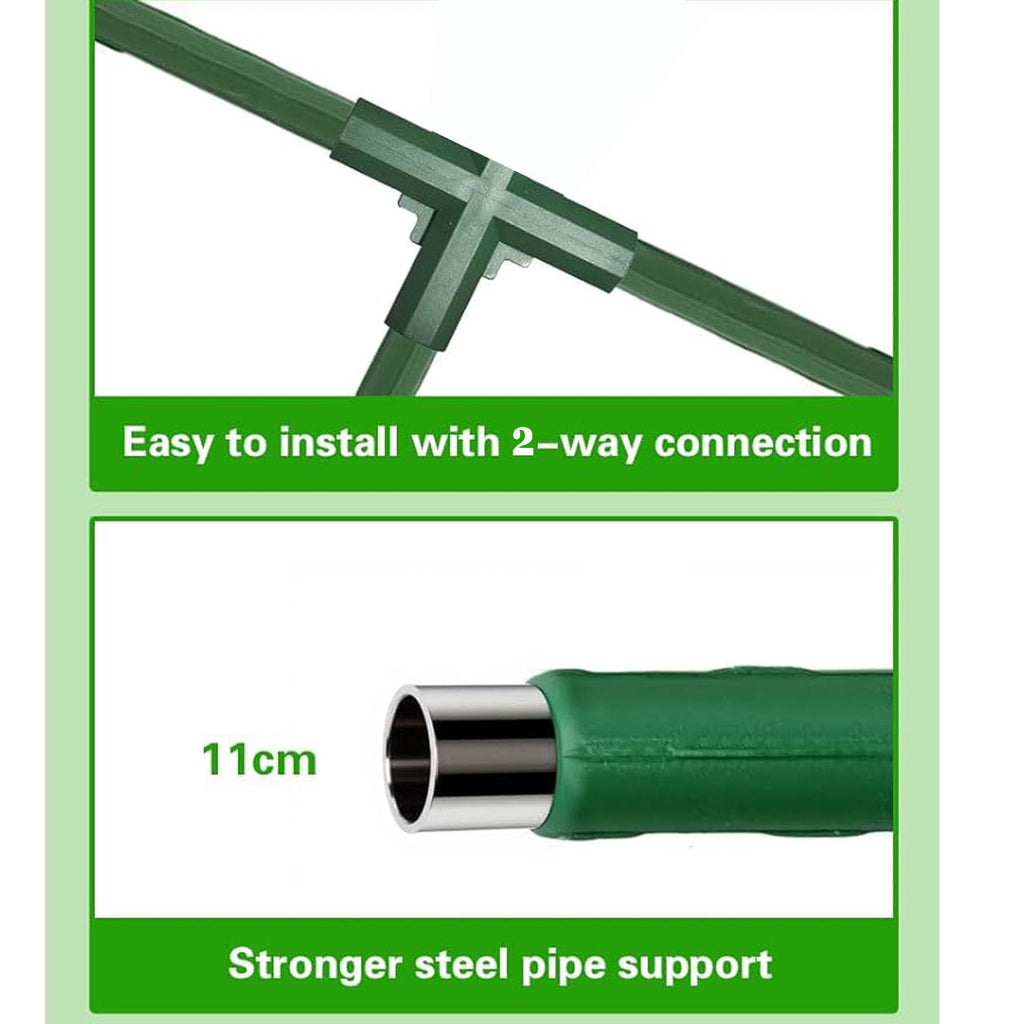 Cucumber Trellis for Raised Bed, U-Shape Garden Trellis for Climbing Plants Outdoor, Metal Arch Plant Support, Vegetables Trellis for Squash Grape Pea Bean Vines Flower (WxH=15.7x47inch)