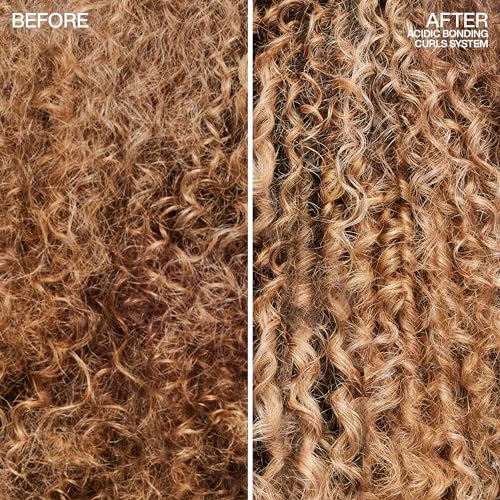 Redken Acidic Bonding Curls Leave-In Treatment For Curly & Coily Hair - Heat Protectant, Repairs & Defines Damaged Curls, Detangles & Conditions