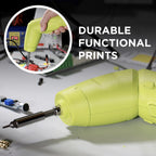 Polymaker HT-PLA-GF Filament 1.75mm Power Tool Green, High Temp PLA for 3D Printing, Heat Resistant to 150°C, Easy to Print, Easy to Anneal, Works with Most FDM Printers, 1kg Spool