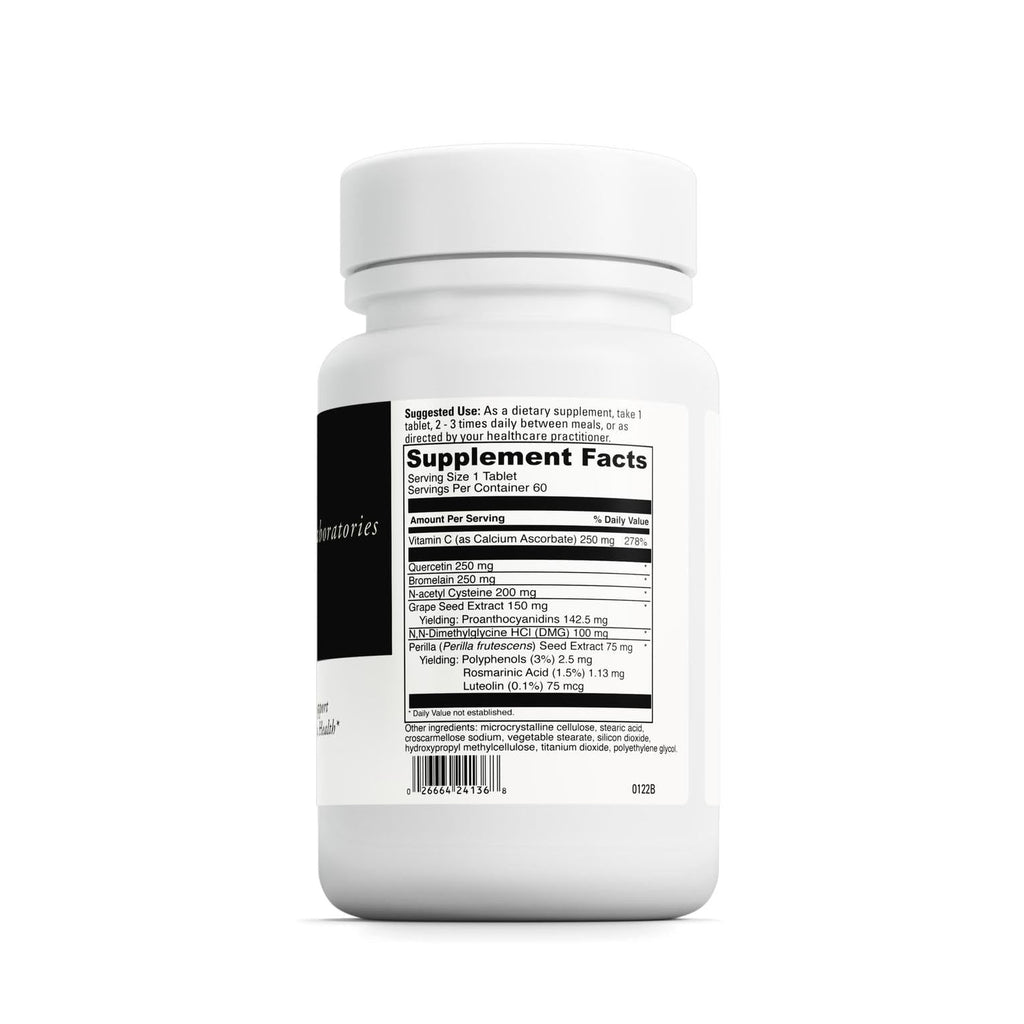 DAVINCI Labs Aller-DMG - Dietary Supplement to Support Respiratory, Nasal and Skin Health - with Vitamin C, Quercetin and More - Gluten-Free - Tablets