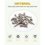 Crib Screws Hardware Replacement Kit - 16 Set M6 Hex Drive Socket Cap Barrel Nuts Assortment Kit for Baby Bed Cribs Furniture, M6x40/50/60/70/80mm