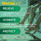 MagniLife DB Pain Relieving Foot Cream, 4 Oz Tube, Calming Relief for Burning, Tingling, Shooting & Stabbing in Feet & Legs, Moisturizing & Hydrating Foot Cream Suitable for Diabetic & Sensitive Skin
