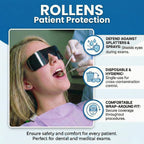 Rollens Post Mydriatic Roll Up Specs Disposable Wrap-Around Sunglasses w/ 100% UV Protection (100 Count) - Made in the USA