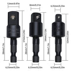 Fruholt Flexible Drill Bit Extension Set with Right Angle Attachment, 360° Rotatable 1/4 3/8 1/2" Impact Grade Socket Adapter Sets for Cordless Drill & Screwdriver, Power Drill & Driver