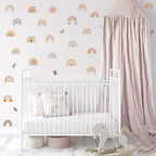 AOWDIAO Boho Rainbow Peel and Stick Wall Decals for Girls Bedroom, Kids Room, Nursery Decor, 56 Pcs