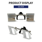 BywoBywo New Lazy Glasses 90 Degree for Lying Down Reading or Watching TV,Clip Glasses No Frame Arm Knitting Up Neck Relax, Prism Glasses for Looking Up Playing Mobile
