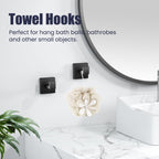 UPRONE Bathroom Hardware Accessories Set: Bath Towel Bar Set, Towel Racks for Bathroom Wall Mounted, SUS304 Stainless Steel (Matte Black, 7-Pieces)