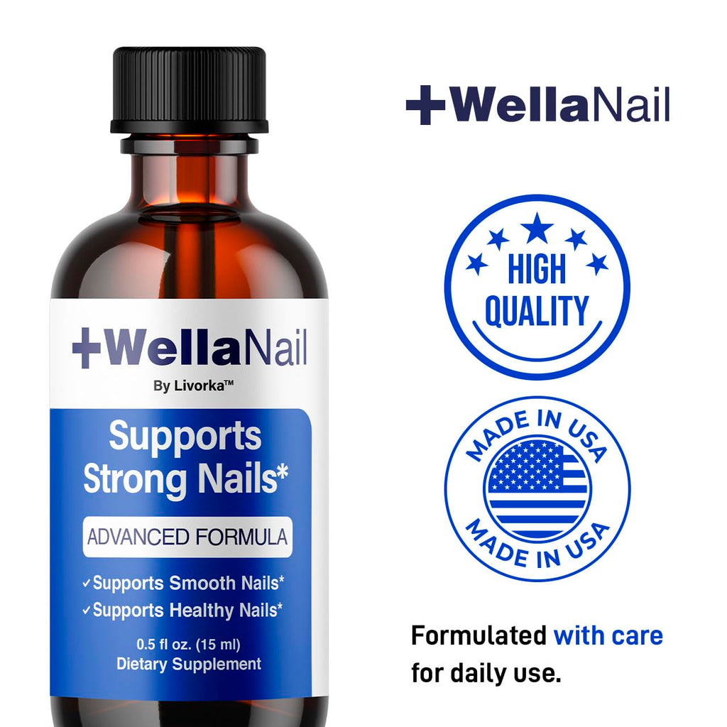 WellaNail Drops - Official Wella Nail Advanced Liquid Drop Supplement - Maximum Strength, All Natural WellaNail Premium Support for Overall Health & Wellness Reviews, 1 Bottle for 1 Month