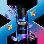 AXE Fine Fragrance Collection Premium Deodorant Body Spray for Men - Variety Pack - Blue Lavender, Aqua Bergamot, Golden Mango, & Black Vanilla - Pack of 4 72H Odor Protection, Aluminum Free, 4 oz