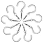 Biaungdo Ceiling Cup Hooks, 5/8", White, 100 Pcs