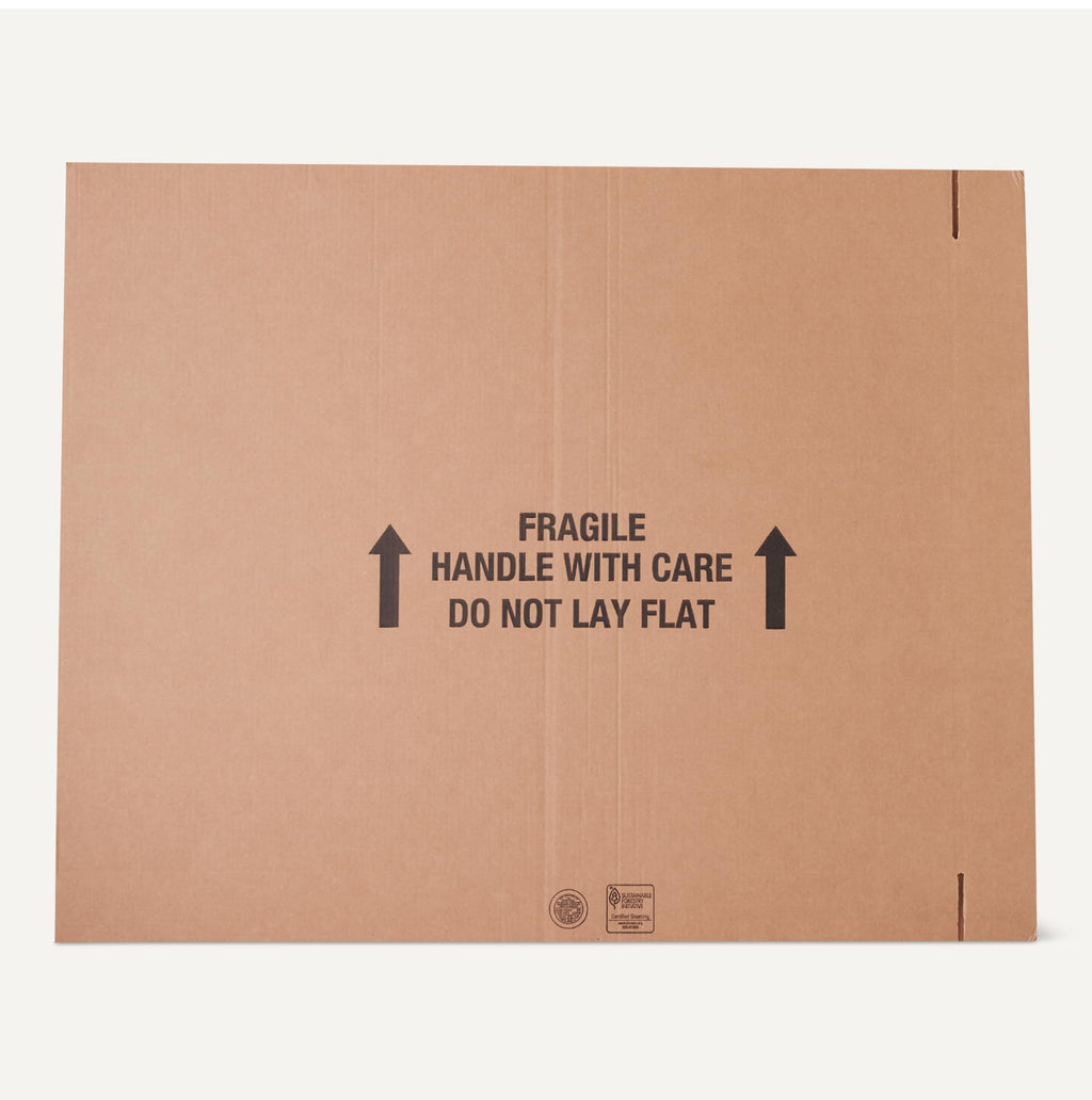 Amazon Basics TV Moving Box for 50-inch TV, Picture and Mirror, Heavy Duty Sturdy Shipping Container, 48 x 4 x 33 inches, 3-Pack