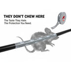 Rodent Anti-Chew Deterrent Tape – Replacement for Honda Rodent Tape OEM 4019-2317 Japanese-Engineered Capsicum-Infused Barrier for Automotive, Marine, Industrial Wire Harness Protection 3/4 in x 65 ft