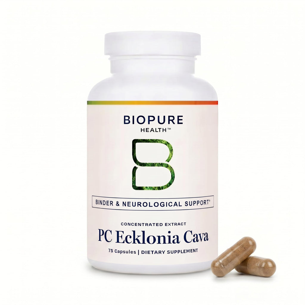 BioPure PC Ecklonia Cava Capsules – Marine Polyphenol Complex from Brown Seaweed, Rich in Phlorotannins, Trace Minerals & Nutrients for Cellular Health, Circulation & Immune Support – 75 Capsules