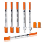 100 Pack 0.5ml Disposable Syringe, 32G 0.5cc 1/2 Inch (13mm) Lab Supplies Syringes, Individually Wrapped