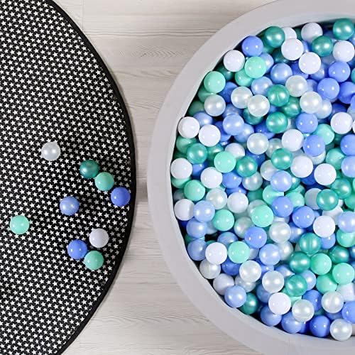 GOGOSO Ball Pits Balls for Toddlers Pack of 50 100 200 Plastics Shape Ball Non-Phthalate Non-BPA Non-Toxic 2.2-Inch Crush Proof Play Balls