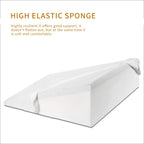 Cobplns Large Adults Pillow Wedge For Acid Reflux,Triangle Foam Wedge Body Support Incline Cushion To Elevate Upper Body,Acid Reflux Wedge Pillow For Sleeping,5" High, 26" Wide,White