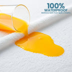 Waterproof Queen Size Mattress Protector fits Upto 17" Deep Pocket
