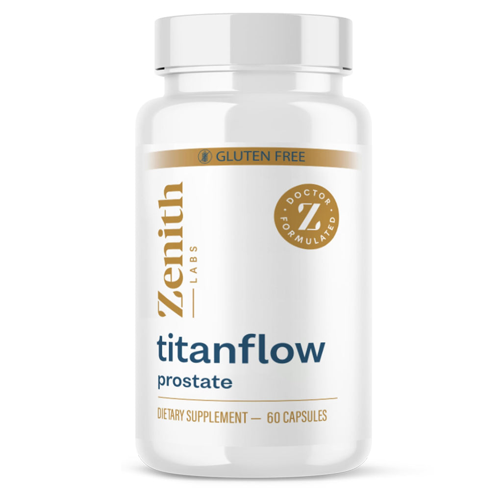 Zenith Labs - TitanFlow - Prostate Supplements for Men - with Pumpkin Seed Oil to Support Urinary and Prostate Health